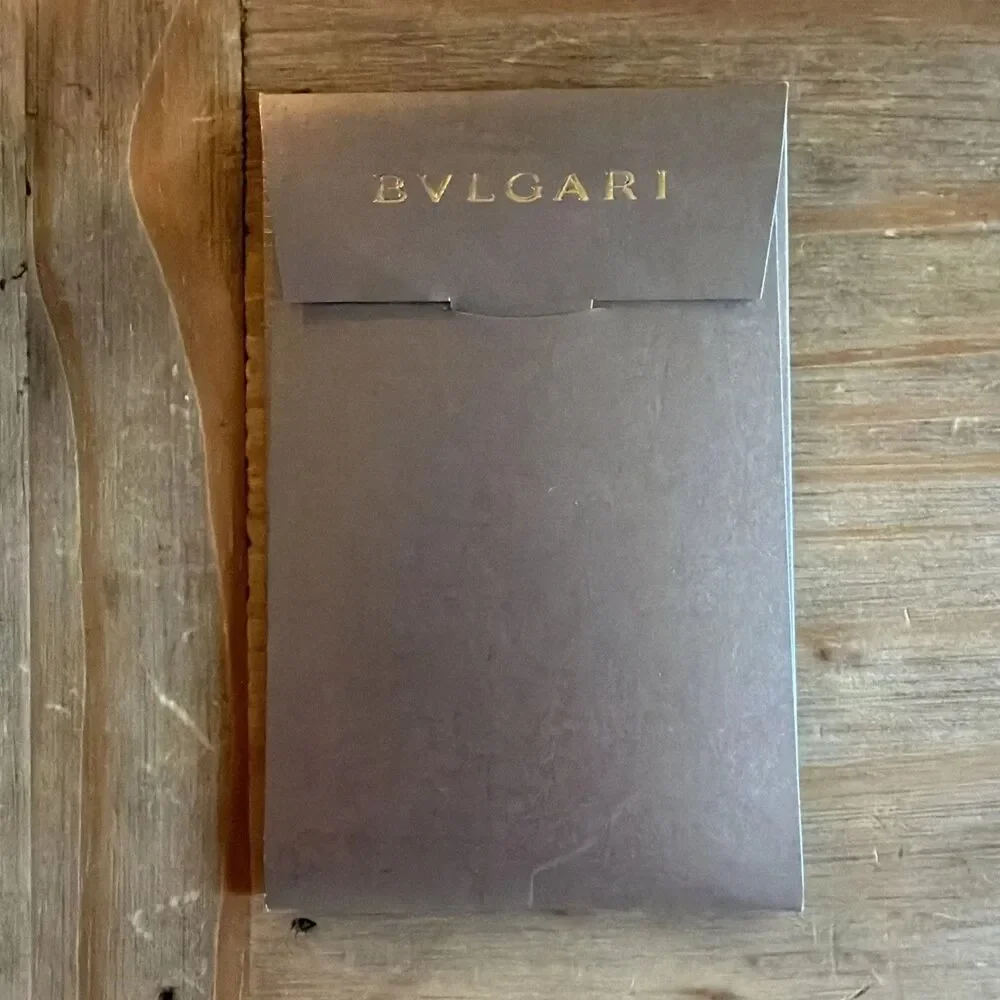 Bvlgari International Certificate Of Authenticity – Blank Empty Open Papers